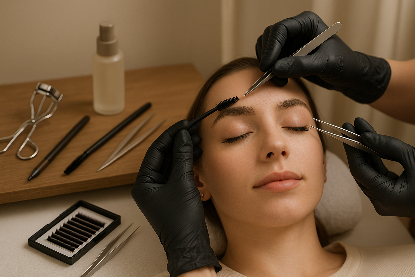 Brows and lashes services 